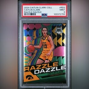2024 Caitlin Clark Razzle Dazzle PSA 9